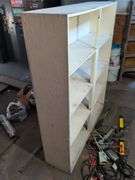 Wooden shelving unit - 4' x 1' x 5' tall