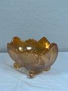 Fenton Orange Tree Marigold Carnival Glass Bowl