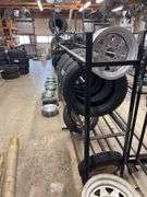 Metal tire rack - 110" x 17" x 66"