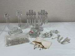 HEISEY GLASS CANDLESTICKS