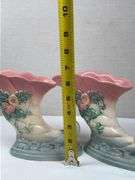 Hull Art Pottery Wildflower cornucopia vases