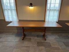 8’ Wood Dining Table
