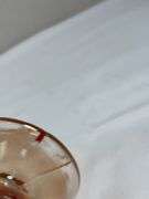 Dugan Marigold Carnival Glass Question Mark Pedestal Candy Dish