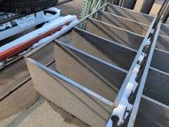 (2) metal shelving units - 38" x 24" x 87"