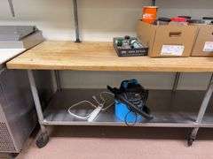 Butcher Block Work Table