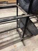 Metal tire rack - 110" x 17" x 66"