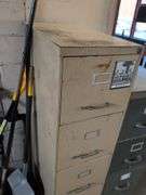 Metal filing cabinet - 15" x 28" x 61"
