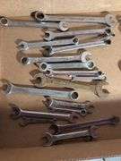 Flat of various wrenches