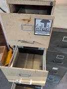 Metal filing cabinet - 15" x 28" x 61"