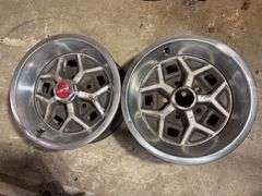 (2) 14" Pontiac wheel rims - see photos