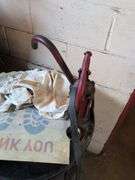 55 gallon drum with pump - appears empty