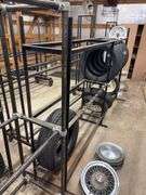Metal tire rack - 110" x 17" x 66"