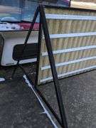 Outdoor double-sided advertisement sign with 6" letters - 6' long