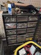 (2) screw organizers, safety glasses, and more