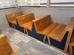 Wooden Dining Booths