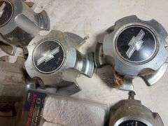 Chevy hubcap parts and other items