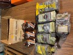 Assortment of steel wool and car wax