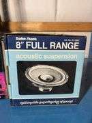 Black Thunder In-Dash Car stereo cassette tape player and 8” Full range acoustic suspension speaker