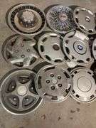 (15+) hubcaps including BMW, Pontiac, and more