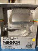 (2) matching Compact 2 point break away mirrors, unopened in box