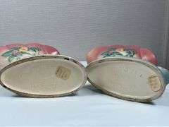 Hull Art Pottery Wildflower cornucopia vases