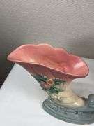 Hull Art Pottery Wildflower cornucopia vases