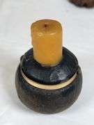 HANDCARVED WOOD CANDLESTICKS