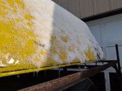 Yellow truckbed cap for a Dodge - 6' wide, 79" long