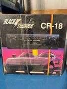 Black Thunder In-Dash Car stereo cassette tape player and 8” Full range acoustic suspension speaker