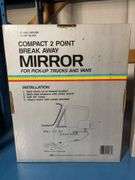 (2) matching Compact 2 point break away mirrors, unopened in box