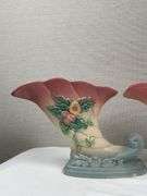 Hull Art Pottery Wildflower cornucopia vases