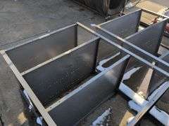 (2) metal shelving units - 38" x 24" x 87"