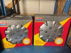 (4) boxes of matching 13” ABS wheel covers, unopened in box