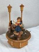 ANRI THORENS WOOD CARVED MUSIC BOX