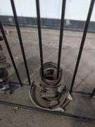 NAPA metal rack with hose clamps