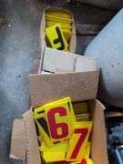 Outdoor double-sided advertisement sign with 6" letters - 6' long