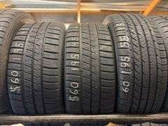 (3) tires like new - (2) 195/45/16 and 195/55/16