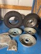 (2) minature tires with rims