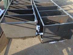 (2) metal shelving units - 38" x 24" x 87"