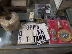 Wire brush set, pocket knife, GFI, and more