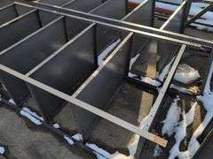 (2) metal shelving units - 38" x 24" x 87"