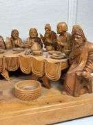 EXQUISITE HAND CARVED LAST SUPPER