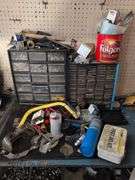 (2) screw organizers, safety glasses, and more