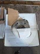 (2) brake rotors, hardware organizer, and splash guards