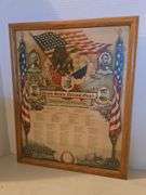 UNITED STATES NATIONAL GUARD FRAMED POSTER 17.5" X 21.5"