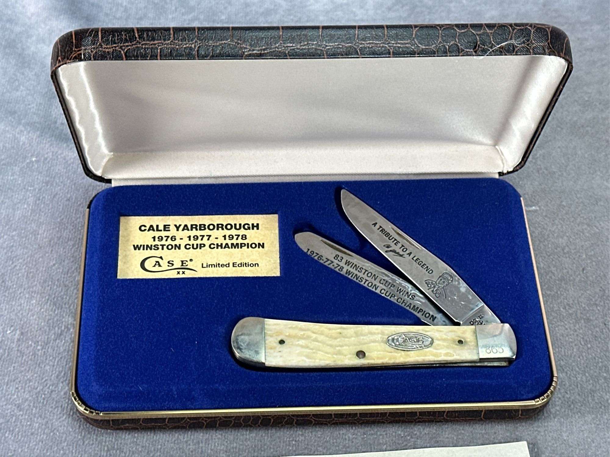 1987 CASE XX TRAPPER TRIBUTE TO CALE YARBOROUGH