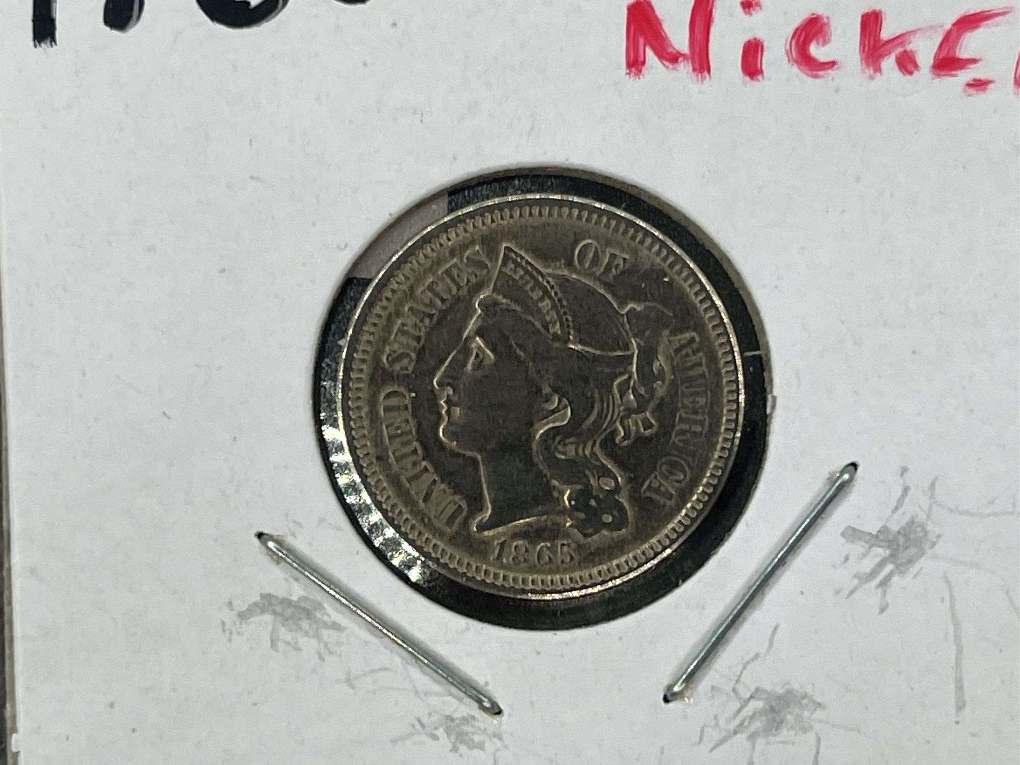 1865 3 Cent Nickel