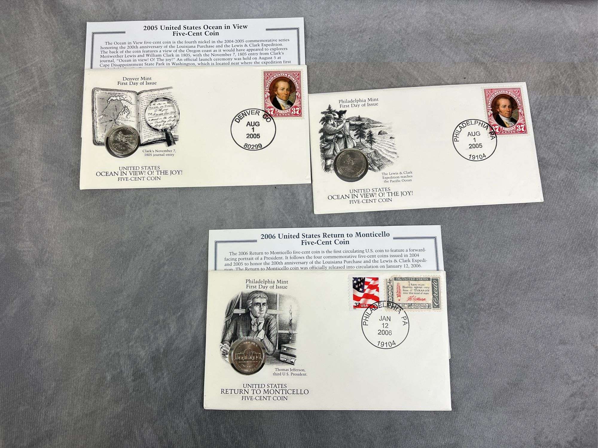 State Quarters, Covers & Stamps