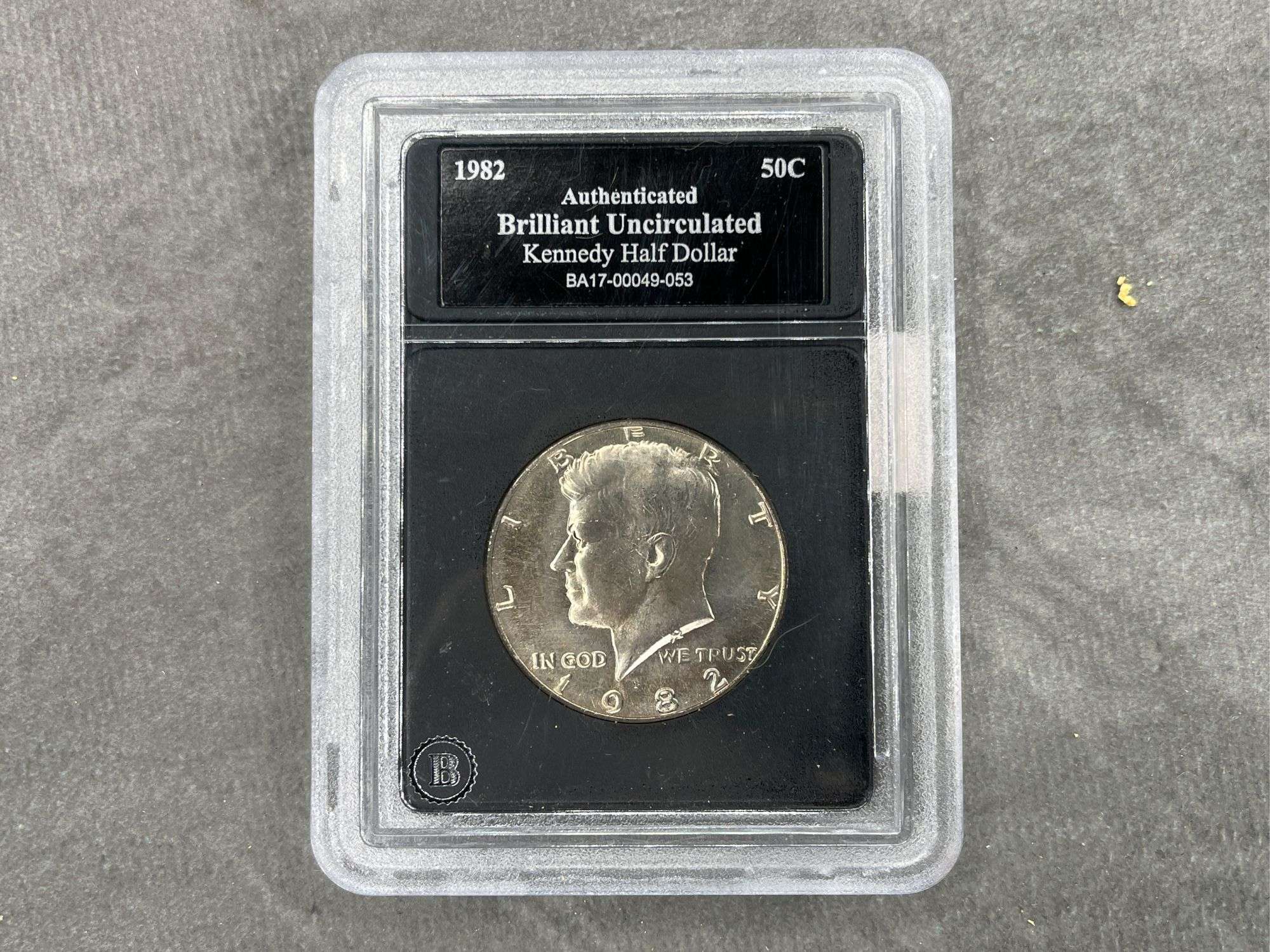 1982 Authenticated BU Kennedy Half Dollar