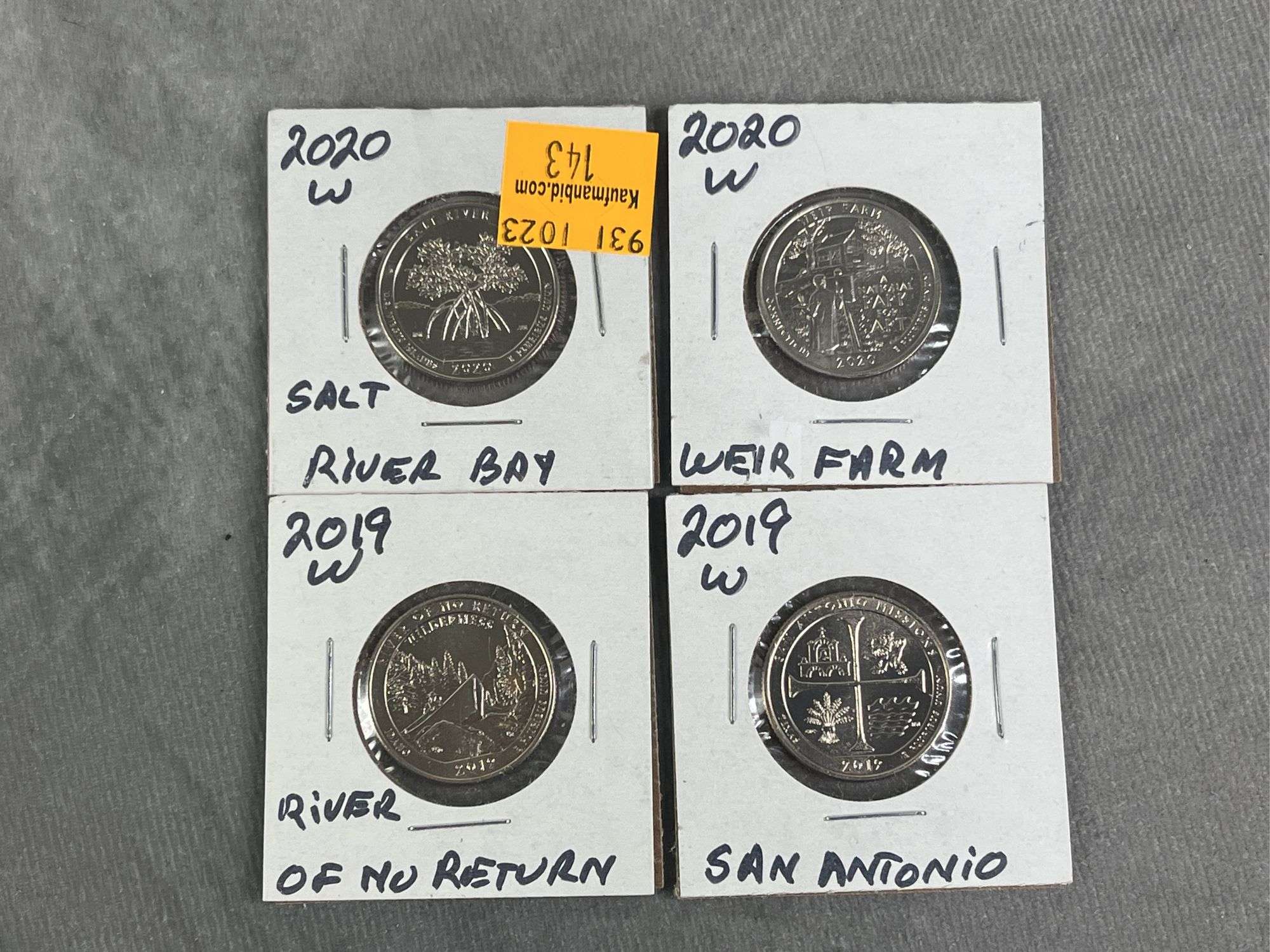 Four 2020 State Quarters